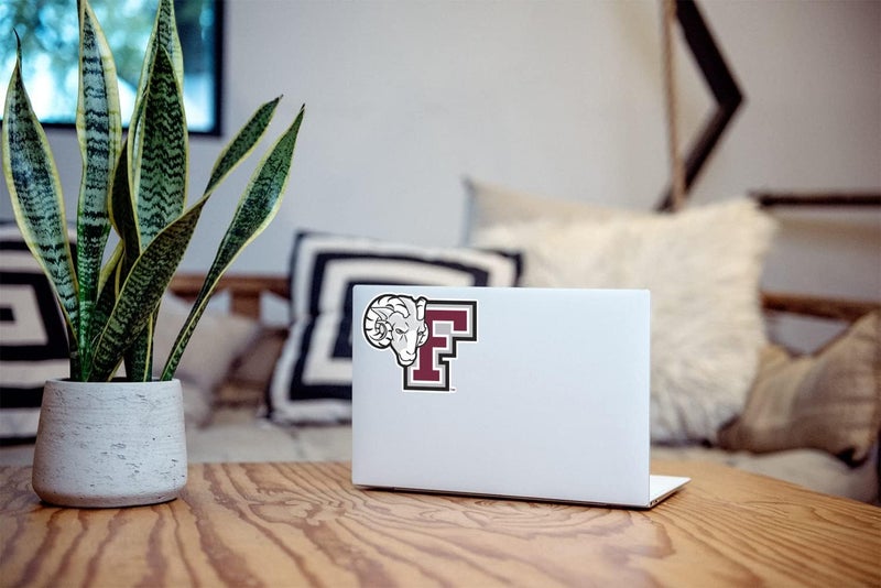 Nudge Printing Fordham University Rams Block F Maroon and Grey Logo Weatherproof Vinyl Sticker Car Decal from - Image 4